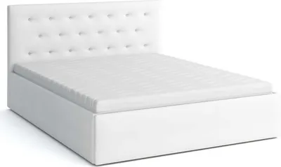 Produktbild von Polsterbett Star 180x200 mit Matratze  (weiß)