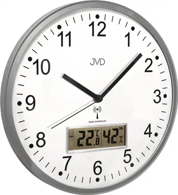 Obrázek produktu pro Rádiem řízené nástěnné hodiny JVD RH78.1