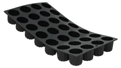 Silikon-Backform, schwarz, 27,9 x 20,1 x 10,9 cm, 3,5 l