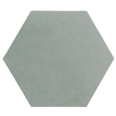 Obrázek produktu pro Textilně-korkový hexagon 15 x 17 cm, dekorativní panel, světle zelený