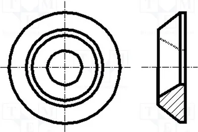 Produktbild von 10x Unterlegscheibe M4 D=14mm h=2,3mm 1184164 Unterlegscheiben für Senopfschrauben