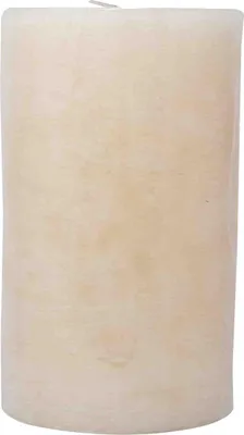 Produktbild von Stumpenkerze durchgefärbt champagner mamoriert Ø 10 cm x 15 cm