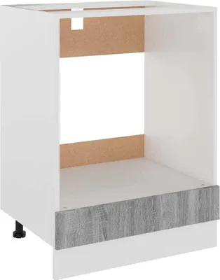 Produktbild von Herdumbauschrank Lyon Grau Sonoma 60x46x81,5 cm Holzwerkstoff