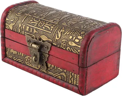 Imagen del producto de Cofre de madera con cerradura numérica, estilo vintage, pequeña caja para joyas, 1 unidad, para guardar joyas