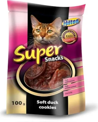 Produktbild von HILTON Soft Ente Kekse für Katzen - 100 g