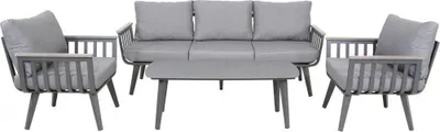 Image de Ensemble de salon Amalfi en aluminium anthracite