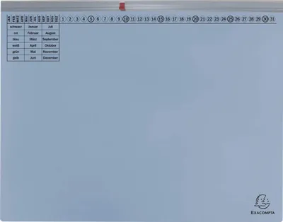 Produktbild von Exacompta 25x Exaflex, Kanzlei Hängehefter, 2x Abheft, Links, Hellblau, 370306B