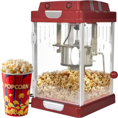 Zdjęcie produktu dla vidaXL Maszyna do popcornu w stylu kinowym 2,5 OZ