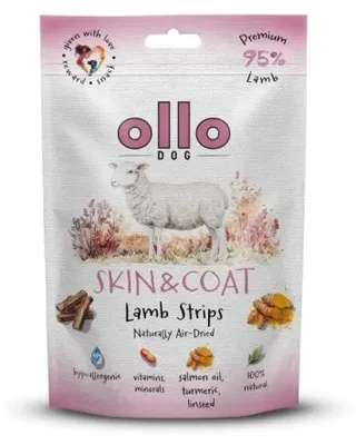 Zdjęcie produktu dla Przysmaki dla psa Ollo przysmak suszony z jagnięciną 80g