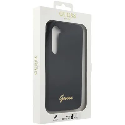 Immagine prodotto di Guess Guhcs23Sslsmk S23 S911Czarny/Nero Custodia rigida in silicone Vintage Logo Oro