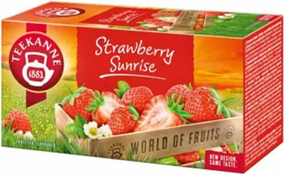HERBATA WORLD OF FRUIT STRAWBERRY SUNRISE ( 20x 2,5g) TEEKANNE