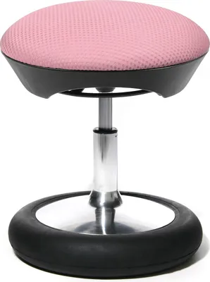 Produktbild von Kinderhocker Topstar Drehhocker ergonomisch Sitness Kid 20 Net chrom/zartpink drehbar, höhenverstellbar