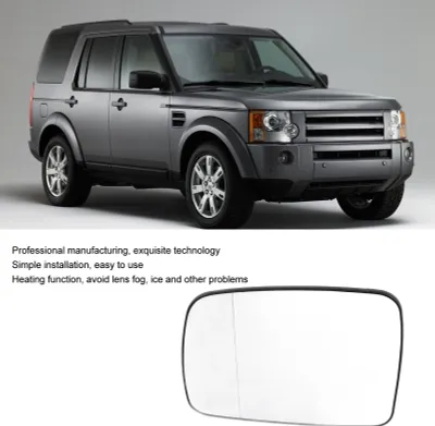 Obrázek produktu pro Vyhřívané sklo zpětného zrcátka, jasný výhled, náhrada za Land Rover Discovery 3 2004–2009, levá strana