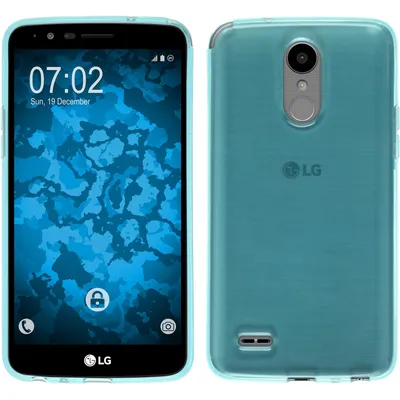 Produktbild von PhoneNatic Case kompatibel mit LG Stylus 3 - türkis Silikon Hülle transparent + 2 Schutzfolien
