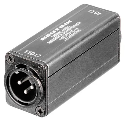 Produktbild von NEUTRIK®  Adapter | XLR male/BNC female gerade, schwarz