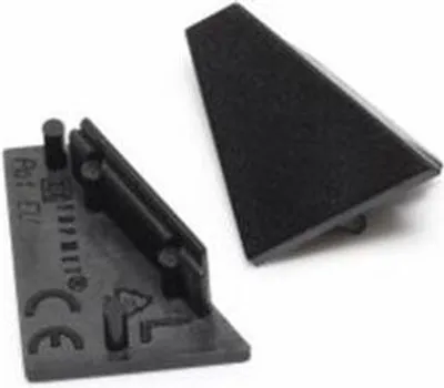 Produktbild von Endkappen 2er Set für Eckprofil 30° Typ F Schwarz