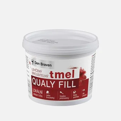 Obrázek produktu pro Den Braven Lehký brousitelný tmel Qualy Fill vědro  5 litrů bílá