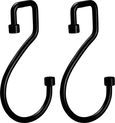 Produktbild von 2 Stück Vorhanghaken, einfache Installation, verstellbar, platzsparend, S-förmig, zum Aufhängen, für das Badezimmer zu Hause