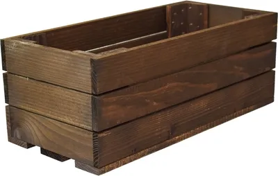 Obrázek produktu pro Dřevěný truhlík hnědý 30 cm