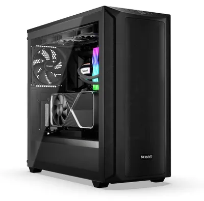 Produktbild von be quiet! Shadow Base 800 Black, Midi Tower, PC, Schwarz, ATX, EATX, micro ATX, Mini-ITX, Acrylnitril-Butadien-Styrol (ABS), Stahl, Gehärtetes Glas, Gaming