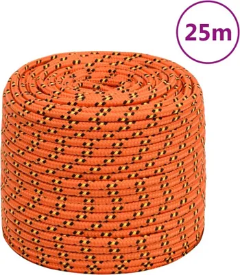 Produktbild von The Living Store Bootsseil Orange 6 mm 25 m Polypropylen