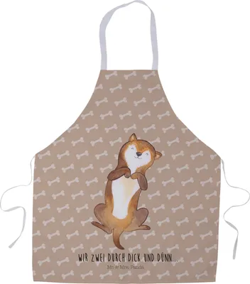 Produktbild von Mr. & Mrs. Panda Schürze Hund Streicheln - Hundeglück - Geschenk, Bauch, Sprüche, Freundschaft, Süß, Grillschürze, Hunde, Küchenschürze, Backschürze, Küchenzubehör
