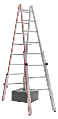 Produktbild von Treppenstehleiter mit 2x8 Sprossen
