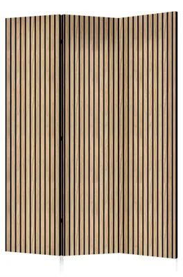 Produktbild von framed concept Paravent Raumteiler | Holzrahmen | 135x172 cm, 3-teilig beidseitig, Sichtschutzwand