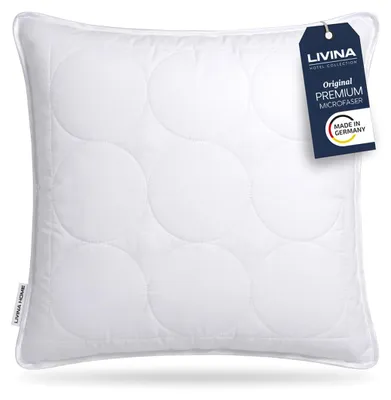 Produktbild von Livina Home Premium Kopfkissen 100% Microfaserhülle, 8080 cm, 2er-Set
