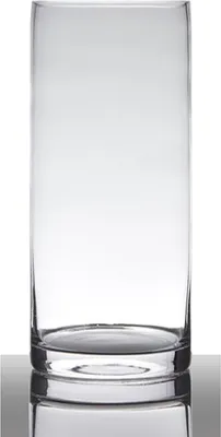 Produktbild von INNA-Glas Glasvase Zylinder Sansa Earth, klar, 35cm, Ø15cm - Deko Vase