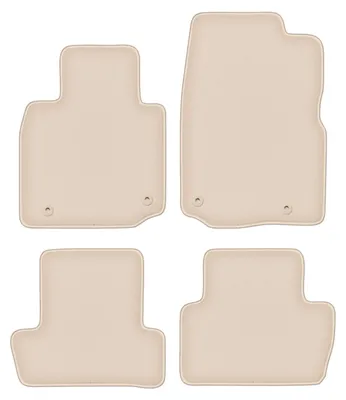 Produktbild von DURBAN Beige Velours-Fußmatten-Set für Mazda MX-30 Crossover (2020-)