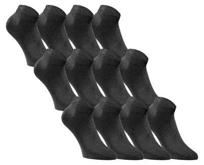 Immagine prodotto di Jack And Jones - Calzini alla caviglia per uomo/donna unisex (confezione da 12) PP9742 (34 EU - 38 EU) (nero)