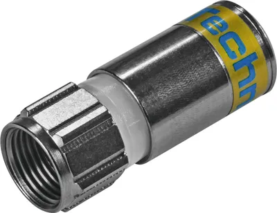 Productafbeelding van TechniSat 0100/3337, type F, type F, 38 dB, 75 ohm, zilverkleurig, 100 stuks