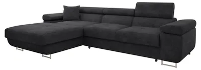Produktbild von MIRJAN24 Ecksofa Torezio Mini, Stilvoll Eckcouch mit Bettkasten und Schlaffunktion, Einstellbare Kopfstützen, 280x170x70-90 cm (Farbe: Margo 227.09, Seite: Links)