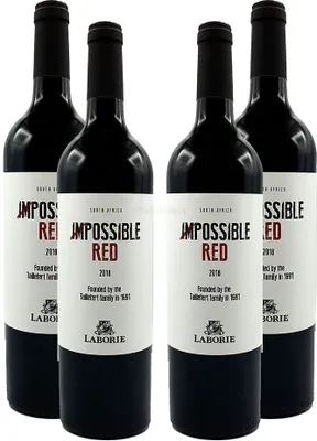 Produktbild von Laborie Rotwein 4er Set Impossible Red South Africa 4x 0,75L (14% Vol) Jahrgang variierend