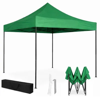 Productafbeelding van Automatische pop-up tuintent, 3x3 meter, groen