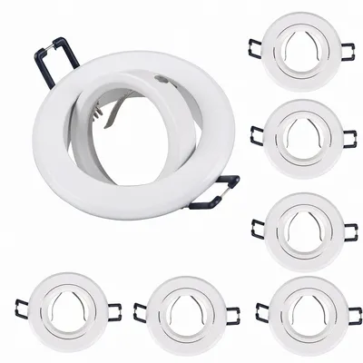 Produktbild von 6x Einbaurahmen GU10 SET 68mm inkl GU10 Fassung 16302-3