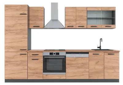 Obrázok produktu pre Kuchynský kút Vicco R-Line Goldkraft dub/antracit 300 cm , AP Oak, Model 42992