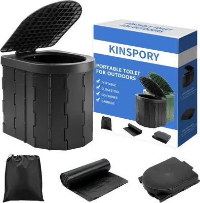 Productafbeelding van Campingtoilet opvouwbaar, draagbaar toilet, voor kamperen