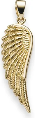 Produktbild von Anhänger Flügel Engelsflügel 34x9mm aus 585 Gold Gelbgold Halsschmuck