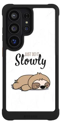 Produktbild von NIVOCASE Hülle für Samsung Galaxy S26 Ultra  Stoßfeste Handyhülle NIVOmax Case Schwarz Faultier Tiere lazy sunday