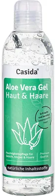 Produktbild von Casida Aloe Vera Gel 99% Pur für Gesicht, Haare und Körper - Spendet Feuchtigkeit und beruhigt, 200 ml Gel