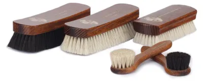 Produktbild von Langer & Messmer 5er-Set Schuhbürsten aus Ross- und Ziegenhaar