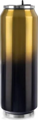 Obrázek produktu pro Orion | Termohrnek - 700 ml - černo-zlatý - izolovaný - nepropustný - s brčkem