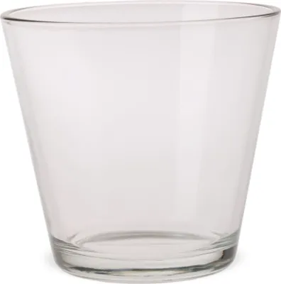 Immagine prodotto di Vaso di vetro a forma conica per fiori vaso decorativo in vetro trasparente Ø 14 cm