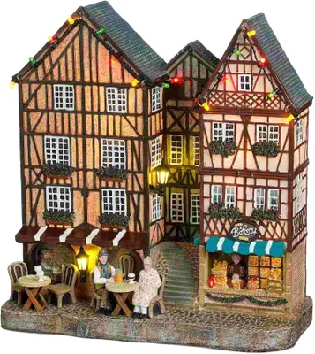 Produktbild von Luville Weihnachtsdorf Gevel straat - 23x11x25 cm - Polyresin - Mehrfach