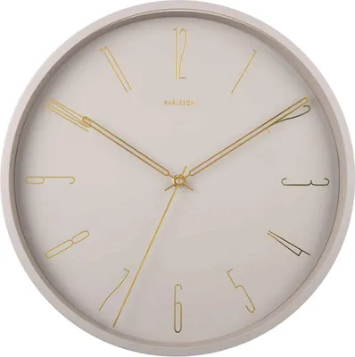 Produktbild von Karlsson - Wanduhr Belle - Warmgrau - Ø35cm