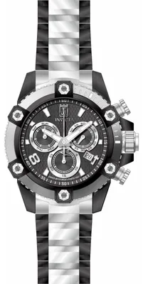 Obrázok produktu pre Invicta Jason Taylor 51284 Pánske hodinky - Quartz Strojček - Nerezová Oceľ s Čiernym Ciferníkom - 50 mm