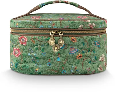Produktbild von Pip Studio Cleo Beauty Case Flora Bangelore Green 26x16x16cm