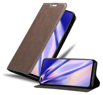 Obrázek produktu pro Cadorabo Case for Realme 6 PRO Protective Case in Brown Pouzdro na mobilní telefon s magnetickým zavíráním